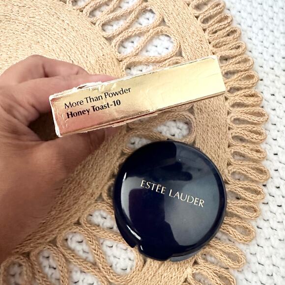 Estee Lauder NOS More Than Powder Blue Gold Compact Honey Toast 10 Discontinued - Picture 5 of 5